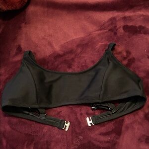 Black popvil swim suit top